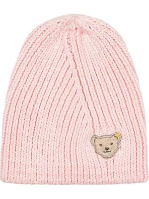 Steiff Czapka beanie w kolorze jasnoróżowym rozmiar: 49 cm
