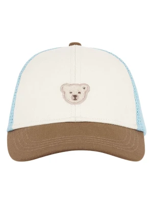 Steiff Czapka w kolorze błękitno-kremowym rozmiar: 51 cm
