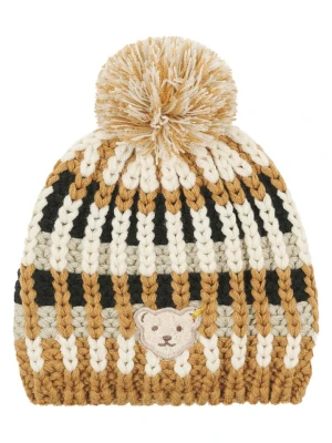 Steiff Czapka w kolorze jasnobrązowo-kremowym rozmiar: 37 cm