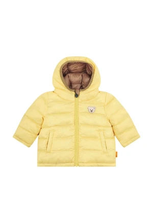 Steiff Dwustronna kurtka pikowana w kolorze żółto-jasnobrązowym rozmiar: 68