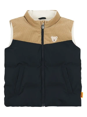 Steiff Kamizelka pikowana w kolorze czarno-beżowym rozmiar: 98