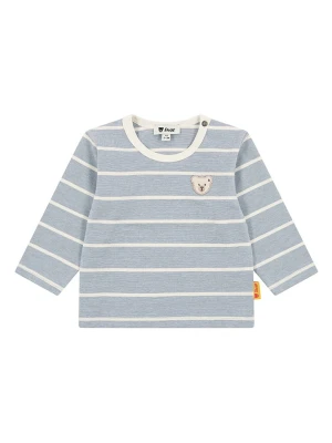 Steiff Koszulka w kolorze błękitno-kremowym rozmiar: 74