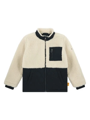 Steiff Kurtka polarowa w kolorze beżowo-czarnym rozmiar: 104