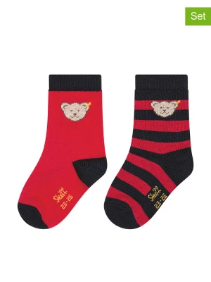 Steiff Skarpety (2 pary) w kolorze czerwonym rozmiar: 26