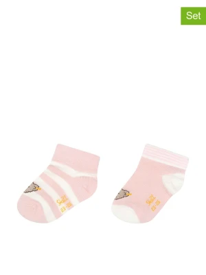 Steiff Skarpety (2 pary) w kolorze jasnoróżowym rozmiar: 22