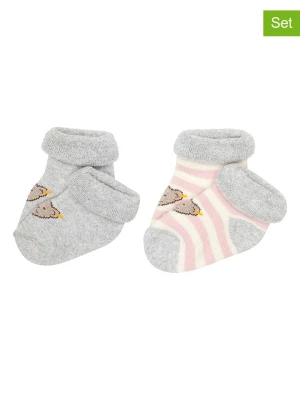 Steiff Skarpety (2 pary) w kolorze szarym rozmiar: 18