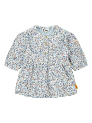 Steiff Sukienka w kolorze błękitno-beżowym rozmiar: 86