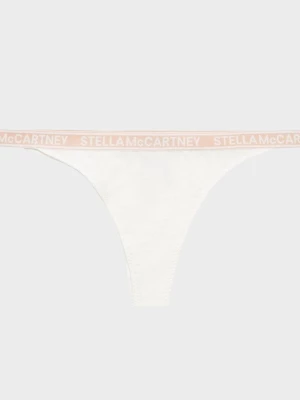 Stella Mccartney Białe stringi z logo