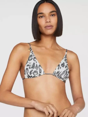 Stella Mccartney Góra od bikini w print panterki