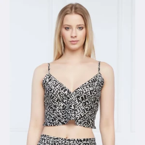 Stella McCartney Jedwabna góra od piżamy | Regular Fit