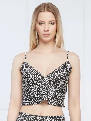 Stella McCartney Jedwabna góra od piżamy | Regular Fit