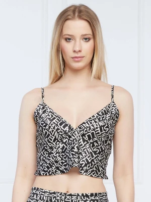 Stella McCartney Jedwabna góra od piżamy | Regular Fit