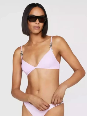 Stella Mccartney Liliowy top od bikini Iconic