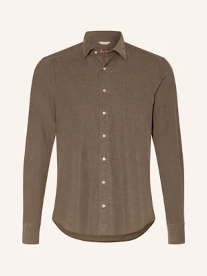 Stenströms Koszula Sztruksowa Slim Fit gruen