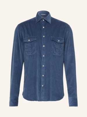 Stenströms Koszula Z Sztruksu O Kroju Regular Fit blau GRANATOWY