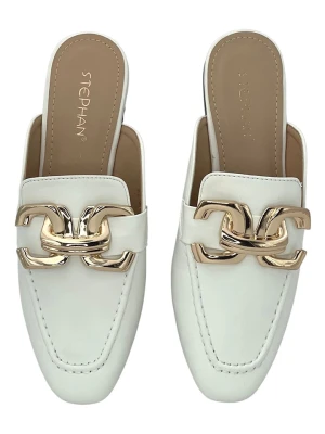 STEPHAN Klapki w kolorze białym rozmiar: 36