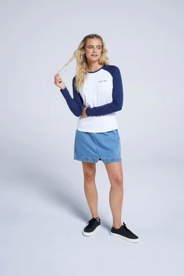 Stephanie damska organiczna koszulka - Navy Animal