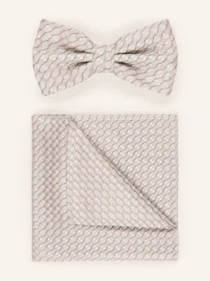 Sterlington Zestaw: Muszka I Poszetka beige
