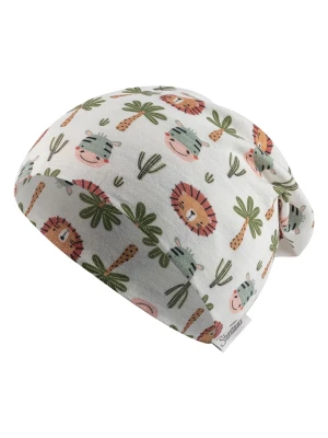 Sterntaler Czapka beanie "Safaritiere" w kolorze kremowo-błękitno-zielonym rozmiar: 49 cm