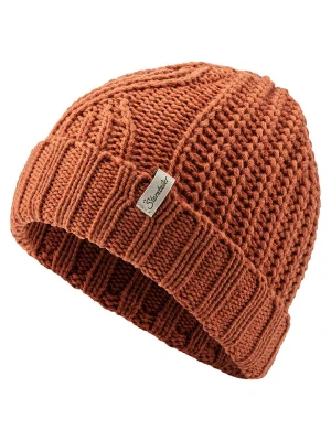 Sterntaler Czapka dzianinowa w kolorze jasnobrązowym rozmiar: 53 cm