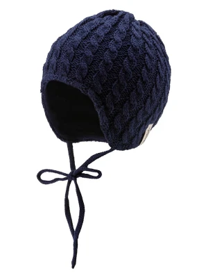 Sterntaler Czapka w kolorze granatowym z wiązaniem rozmiar: 49 cm
