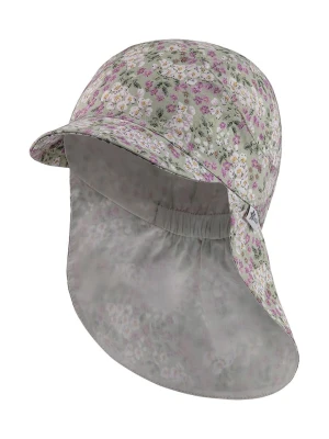 Sterntaler Czapka w kolorze zielono-fioletowym z osłoną karku rozmiar: 51 cm