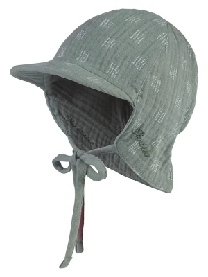 Sterntaler Czapka w kolorze zielonym z osłoną karku rozmiar: 45 cm