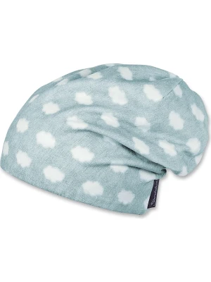 Sterntaler Dwustronna czapka beanie w kolorze błękitnym rozmiar: 45 cm