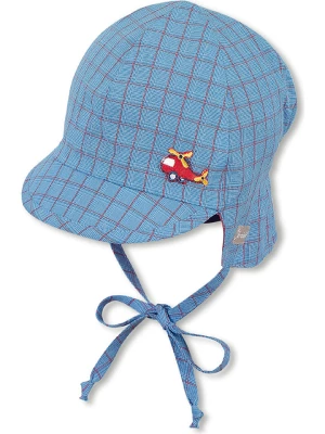 Sterntaler Dwustronna czapka w kolorze blękitno-czerwonym rozmiar: 43 cm