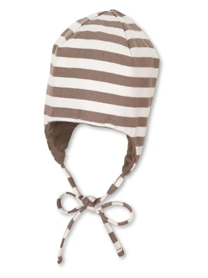 Sterntaler Dwustronna czapka w kolorze jasnobrązowym rozmiar: 45 cm