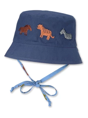 Sterntaler Dwustronny kapelusz w kolorze niebiesko-błękitnym rozmiar: 47 cm