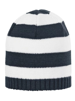 Sterntaler Dzianinowa czapka w kolorze biało-granatowym rozmiar: 37 cm