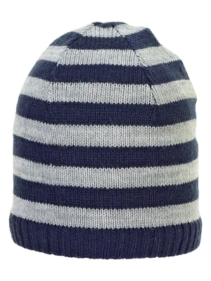 Sterntaler Dzianinowa czapka w kolorze granatowo-szarym rozmiar: 45 cm