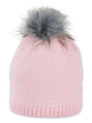 Sterntaler Dzianinowa czapka w kolorze jasnoróżowym rozmiar: 49 cm