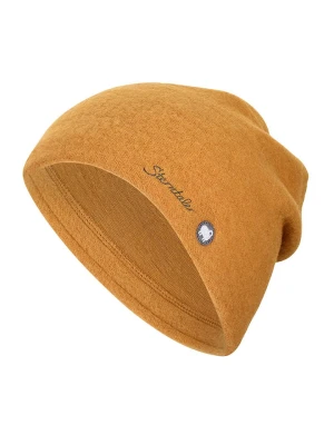 Sterntaler Wełniana czapka beanie w kolorze jasnobrązowym rozmiar: 55 cm