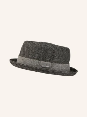 Stetson Słomkowy Kapelusz Toyo Pork Pie grau