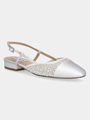 Steve Madden baleriny Belinda-P kolor biały z odkrytą piętą SM11003665