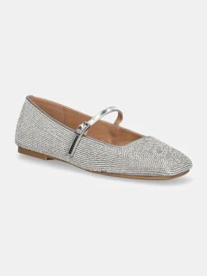 Steve Madden baleriny Ezri-R srebrny