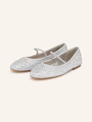 Steve Madden Baleriny Mary Jane Majorca Z Kamieniami Ozdobnymi silber