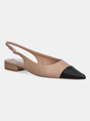 Steve Madden baleriny skórzane Rowyn kolor brązowy z odkrytą piętą 11003900