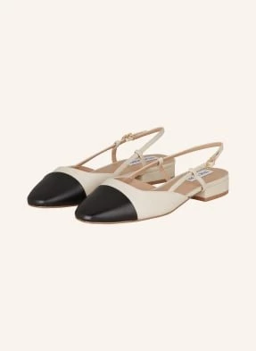 Steve Madden Baleriny Z Odkrytą Piętą beige