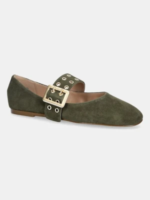 Steve Madden baleriny zamszowe Atlantica kolor zielony 11004770
