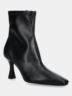 Steve Madden botki Freida damskie kolor czarny na słupku 11005069