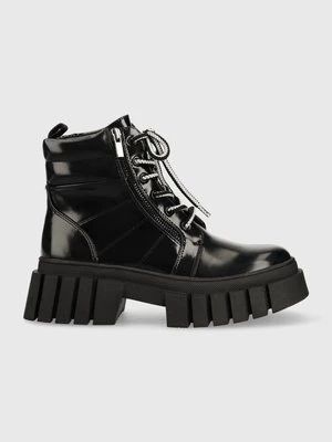 Zdjęcie produktu Steve Madden botki Incredible damskie kolor czarny na platformie lekko ocieplone SM16000130