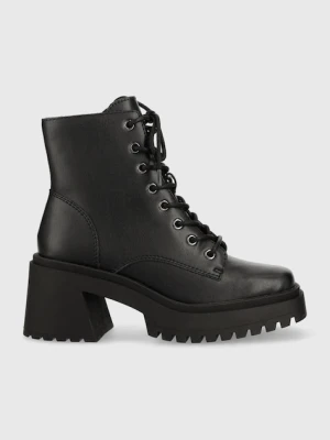 Steve Madden botki skórzane Freeport czarny