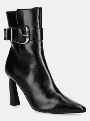 Steve Madden botki Stashed damskie kolor czarny na słupku 11004780