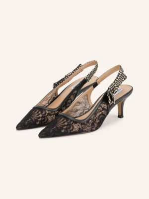 Steve Madden Czółenka Typu Slingback Ensemble Z Koronką I Brokatową Przędzą schwarz