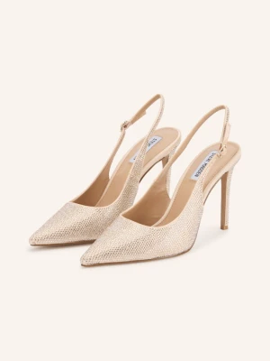 Steve Madden Czółenka Typu Slingback Tremble Z Kamieniami Ozdobnymi beige