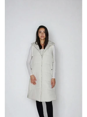 Steve Madden Kamizelka pikowana w kolorze białym rozmiar: S