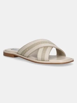 Steve Madden klapki Arrows damskie kolor beżowy SM11003863